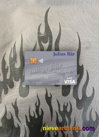 Switzerland Julius Baer Group AG visa debit card photolook